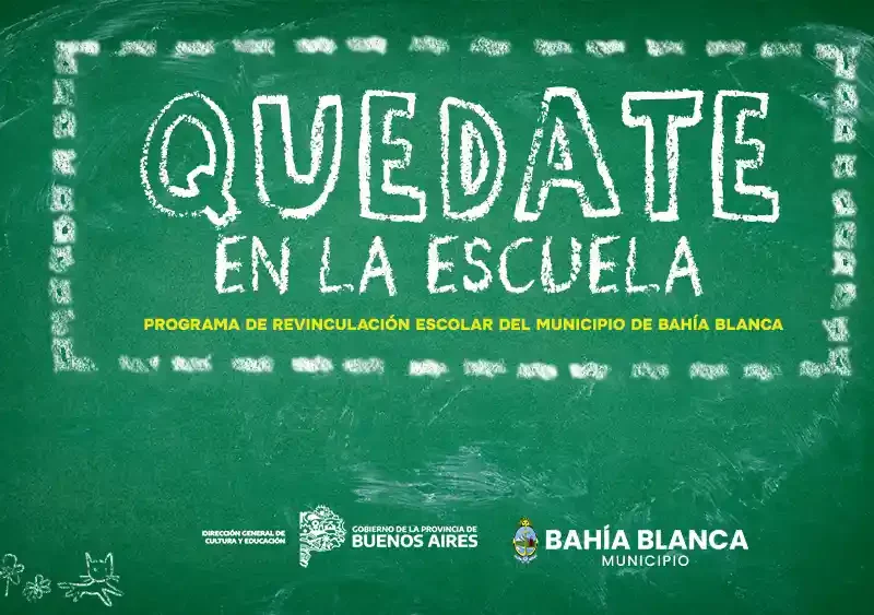 ¡No más aulas vacías! Bahía Blanca lanza programa para mantener a los chicos en la escuela
